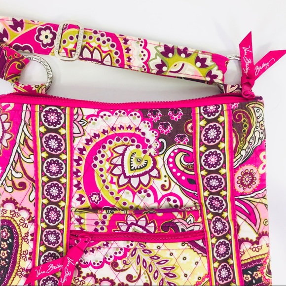 Vera Bradley Hipster Crossbody Very Berry Paisley - Picture 2 of 7